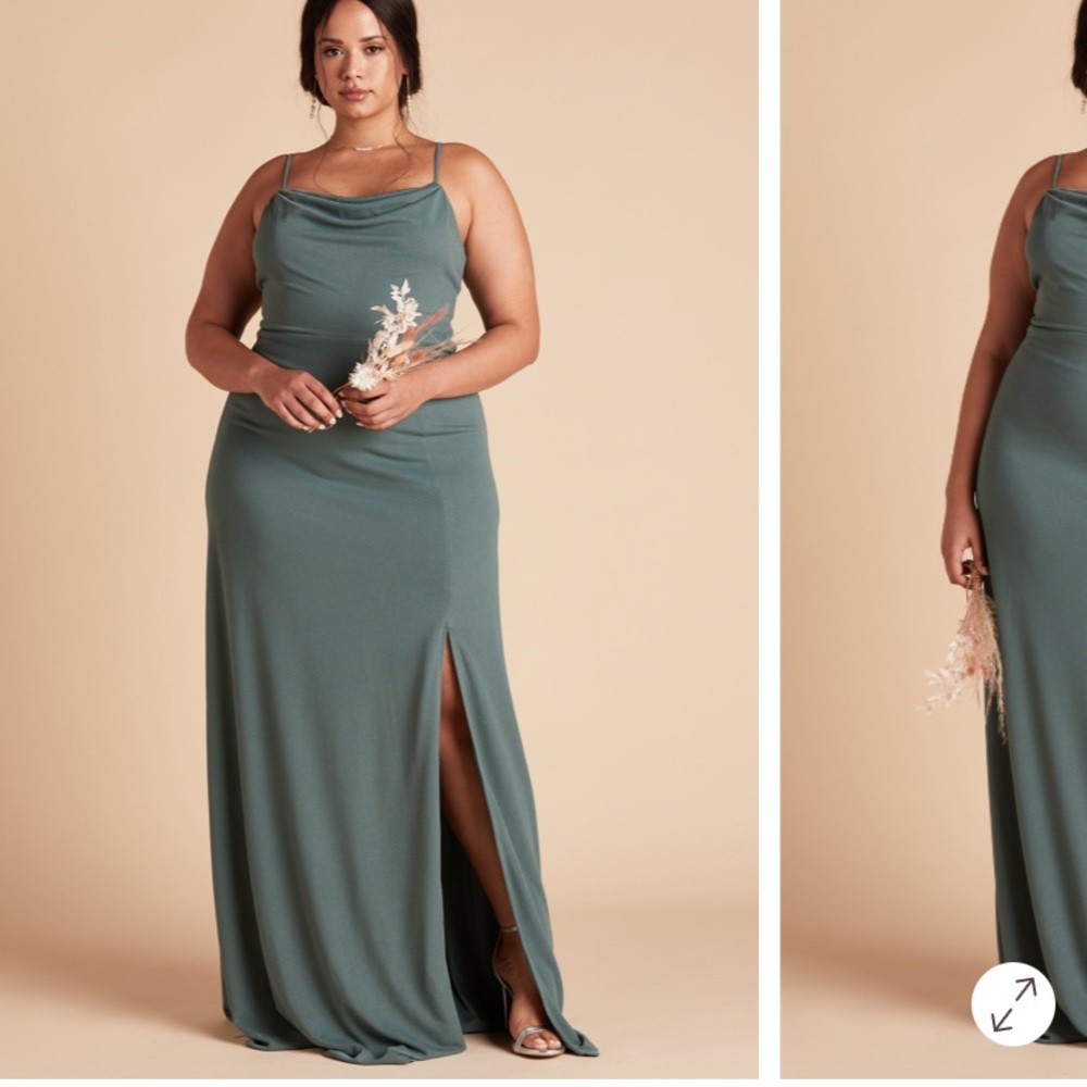 Birdy Grey Ash Dress in Sea Glass NWT Sz Large Bridesmaid Dress Sleeveless - Picture 2 of 12